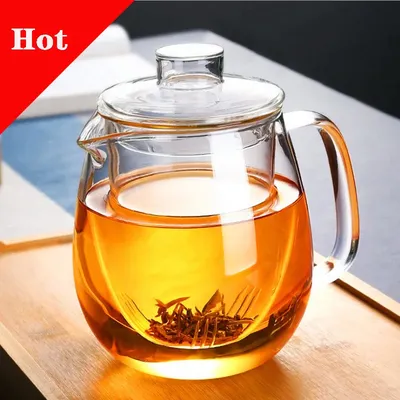 Household Teaware Glass Teapot for Stove Heat Resistant High Temperature Explosion Proof Tea Infuser