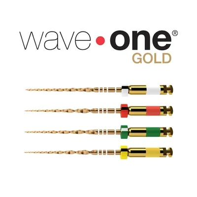 1PKS Dental Rotary Wave One Gold Files Niti Heat Activation Endodontic Flexible Dentist Use for Root