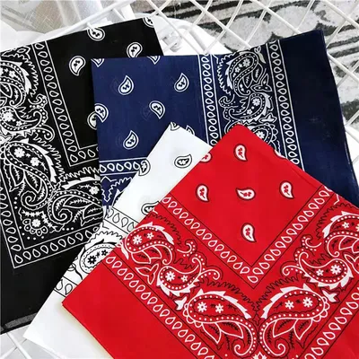 3pc Square Towel Men And Women Print Multifunctional Square Handkerchief Hip-hop Outdoor Sports Hair