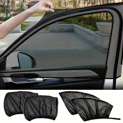 Car Sunshade Anti-mosquito Insulation UV Protective Glass Sunscreen Mesh Reflective Sunshade