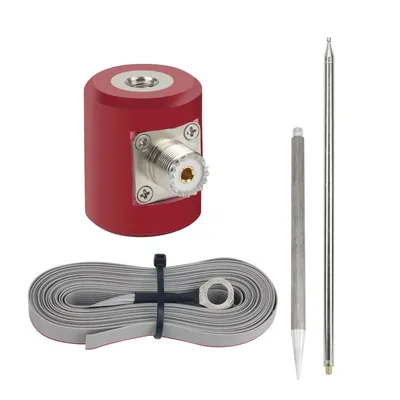 5.6M/18.3 FT QRP Antenna 14M-30MHz 300W-600W HF Antenna Stainless Steel 1/4 Wavelength For USDX QRP