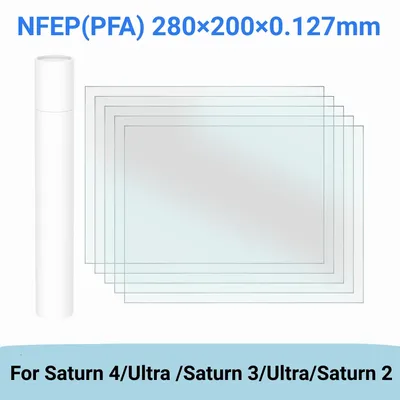 10.1 Inch NFEP Film 280x200x0.127mm PFA Film For ELEGOO Saturn 4 Ultra Saturn 3 Ultra Saturn 2 LCD