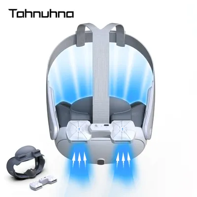 Cooling Fan with Facial Interface For Meta Quest 3 VR Headset Air Circulation Breathable Face Cover