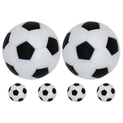 6pcs Mini Foosball Balls Table Foosball Soccer Replacement Footballs Table Soccer Balls