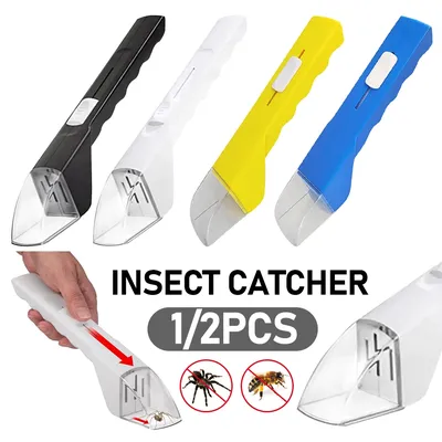 Portable Insect Trap Catching Handheld Insect Catcher Bee Insect Clip Bee Cockroach Spider Tool