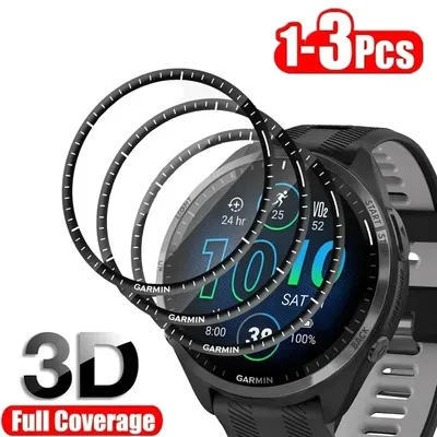 3D Curved Screen Protector Compatible for Garmin Forerunner 965 Protective Film for Garmin
