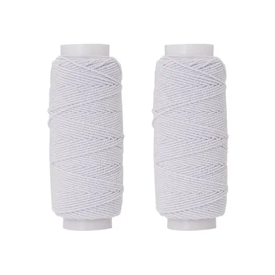 2pcs Colorful Elastic Thread Sewing Machine Bottom Line Elastic Thread Polyester Fine High Elastic Thread Color Rubber Band