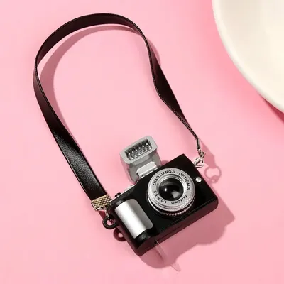 1Pc 1/6 1/8 1/12 Dollhouse Miniature Digital SLR Camera for labubu for upset duck Dolls House