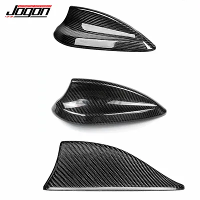 JOGON Carbon Fiber Exterior Car Roof Shark Fin Antenna Cover Trim For BMW F20 F30 F10 F01 G20 G11 X1