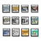 Video Game Console Card Game Series Cartridge Card White Gold Cards Pearl Cards Cassette Classic