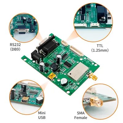 860-960MHz EPC Encode Development-Board Integrated TTL USB UART UHF RFID ReaderModule