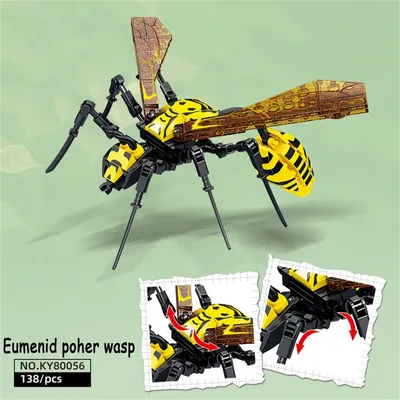 Nature Wasps Bees Building Blocks Insects Series Puzzle Cultivation Hands on Coordination Ability