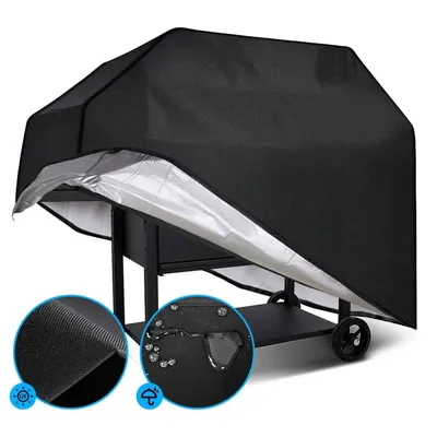 Waterproof BBQ Grill Cover BBQ Cover Anti Dust Rain UV for Gas Electric Charcoal Barbs Outdoor