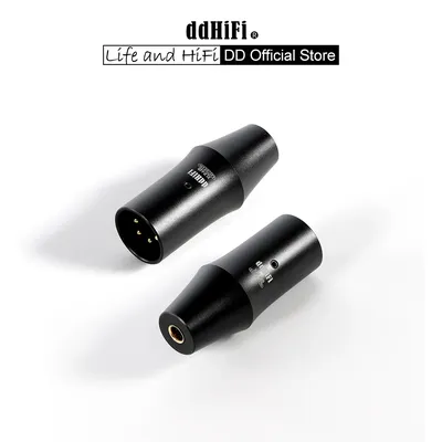 DD ddHiFi XLR44B(2022) XLR 4pin to 4.4mm Balanced Adapter, Adapt XLR Traditional Desktop Devices to