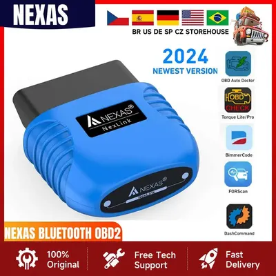NEXAS Bluetooth OBD2 Scanner EOBD Motorcycle Car Diagnostic Tools Nexlink OBD 2 Scan Tool Code