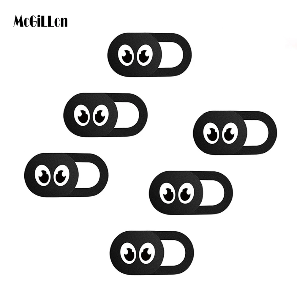 Universal Eye WebCam Cover Shutter Magnet Slider Camera Cover for IPhone PC Laptops Phone Tablet Lenses Web Cam Privacy Sticker