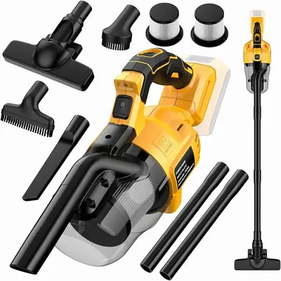 Handheld Vacuum Cleaner with 2pcs Filter Electric Cordless Vacuum for Home Car Pet Hair Clean For