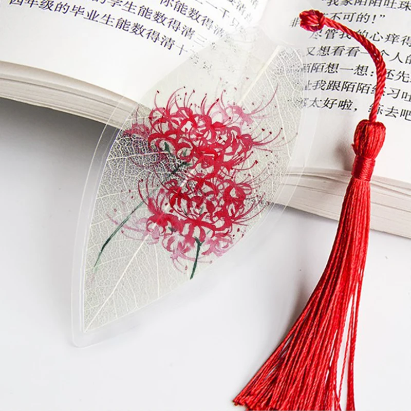 Leaf Vein Bookmark Antique Landscape Bookmark Stationery Supply Kids School Supplies Bookmark