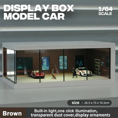 1/64 Model Parking Space Car Parking Space with lights Simulated decoration scene (figures and cars