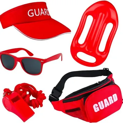 Inflatable Floating Board Beach Lifeguard Cosplay Float Board Glasses Kids Adult Practice Swimming