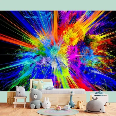 Paint Splash Party Backdrop Colorful Art Abstract Oil Photo Booth Props Banner Birthday Supplies