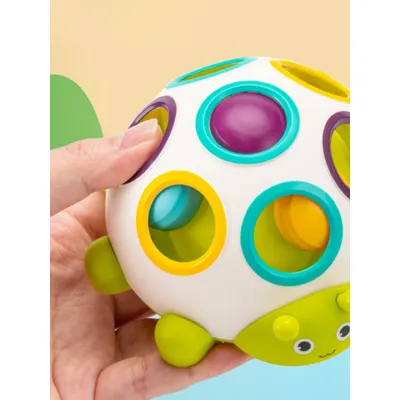 Baby finger beetle fine training baby hand-eye coordination 0-1-2 years old picking holes hole ball