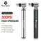 WEST BIKING Portable Bicycle Pump 300PSI High Pressure Bike Air Pump Bike Tire Inflator Schrader