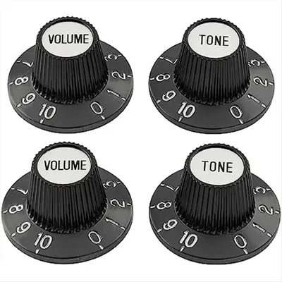 Witch Hat Knobs Top Hat Knobs Tone Volume Control Knobs for Electric Guitar Bass Amplifier Effect