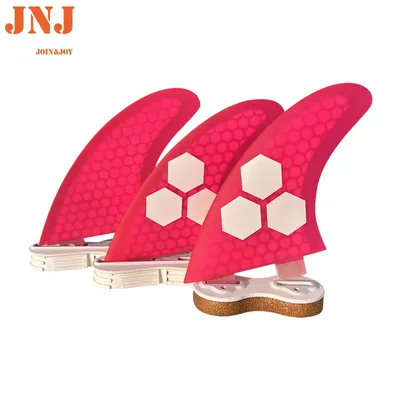 JNJ FCS I Pink Surfboard Fins Mf Medium G5 And Large G7 Thruster Mick Fanning Template