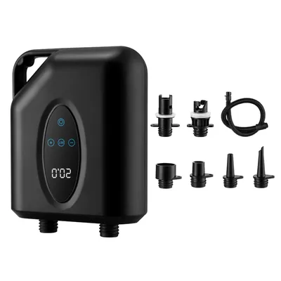 Portable Paddle Board Pump 20PSI High Pressure Electric Air Compressor Pump with 6 Nozzles for