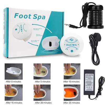 Detox Ionic Foot Spa Bath Machine Mini Foot Bath Ion Detoxifier Health Therapy Cleanse Footspa