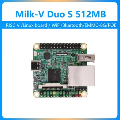 Milk-V Duo S 512MB SG2000 RISC-V Linux Development Board Internet of Things WiFi/Bluetooth/EMMC-8G/POE 100Mbps Ethernet USB2.0