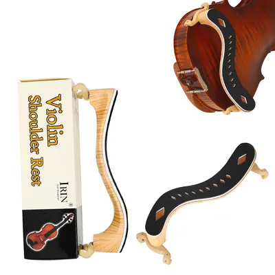 ﻿IRIN 4/4 Violin Shoulder Rests Antique Maple Professional Violin Shoulder Rests Free Adjustment