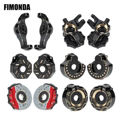 Black TRX4 Brass Weights Portal Axle Housing for 1/10 RC Rock Crawler TRX-4 Defender Bronco 2021