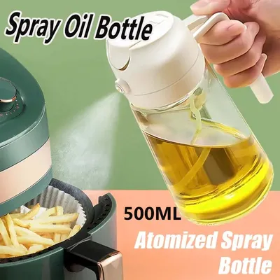 2 in 1 Pour Spray Sprayer Household Kitchen Oils Spray Cooking Olive Oil Dispenser Oil Baking