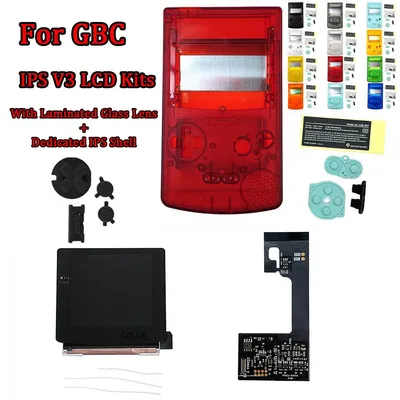 Customized IPS Housing Shell with IPS V3 Black Laminated LCD Screen Have OSD Menu Function for GBC