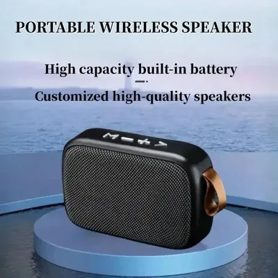 Mini Fabric Speaker Portable Wireless Soundbar Bluetooth 5.0 Outdoor Indoor Sport HIFI Loudspeaker J