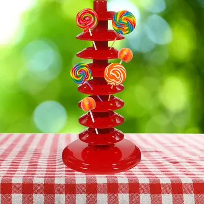 Multi-Tier Lollipop Stand Adjustable Lollipop Holder Display Rack Party Dessert Sucker Drying