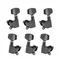 6pcs Sealed Guitar String Pegs Locking Tuners 3L3R Tuning Pegs String Tuners Electric Acoustic Guitar Tuner