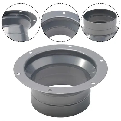 7 Sizes Metal Flange Duct Fan Hose Connector Air Ventilation Adapter For Kitchen Hood Ventilator