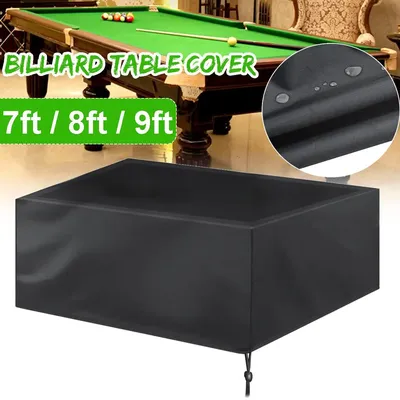 7ft 8ft 9ft Billiard Table Cover Waterproof Dustproof Mildew Resistant Cover Snooker Protector With