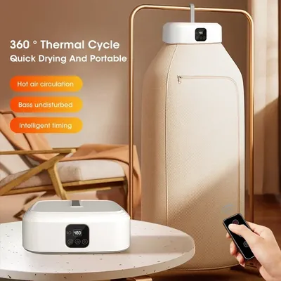 Mini Portable Dryer Foldable Electric Dryer Intelligent Timed Fast Drying Household Cabinet with