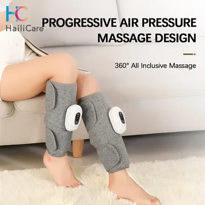 Electric Leg Massager Wireless Rechargeable Air Compression Calf Massage Relax Leg 3 Modes 360° Air