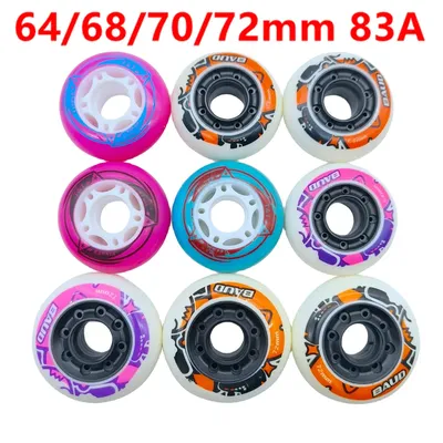 inline skate wheel for Children roller wheel 64mm 68mm 70mm 72mm 83A