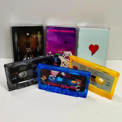 Rap R&B Kanye West Ye Music Tape Graduation Album Late Registration 3Pcs Cassettes Cosplay Recorder