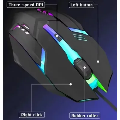 2023 Latest High Quality Ergonomic Design Gaming Mouse Desktop Computer Laptop USB Backlit Mouse