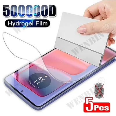 5 Pcs Hydrogel Film For Moto Motorola Edge 50 40 Pro Neo G Stylus 5G G55 G35 G45 G Power Play 2024