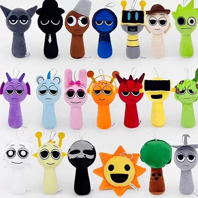 Sprunki Plush Toys Sprunki Plush Doll Sprunki Game Cartoon Pillow Kids Birthday Gifts Stuffed Dolls Christmas Gift