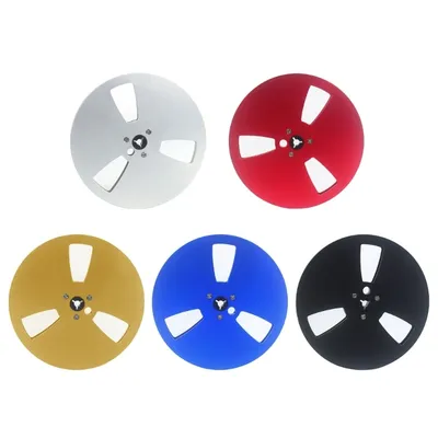 1/4" Aluminum Sound Deck Reel, 7inch with 3 Hole Empty Reel for Reel to Reel Tape Recorders