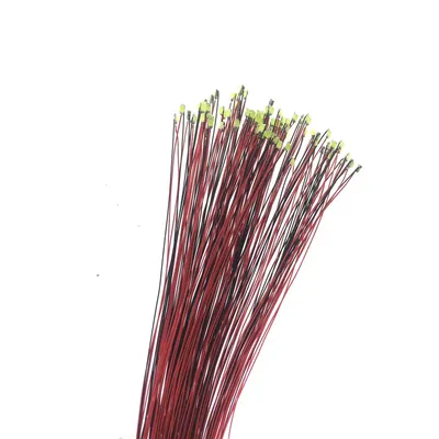 40Pcs/Lot 0402 0603 0805 1206 Led SMD Wire For Model Train HO N OO Scale Red Black Line Pre-soldered